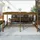 vidaXL Gartentisch 203,5 x 90 x 110 cm honigbraun