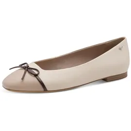 TAMARIS Damen Ballerina flach, beige, 41 EU