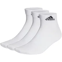 adidas Thin and Light Ankle Socken 3 Paar White/Black 4,5-6