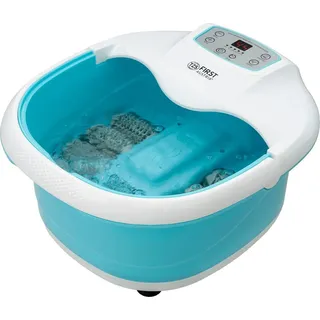 First Austria TZS First Austria - Fußsprudelbad Fußmassagegerät 450W mit 3 Programmen & 6 Massagerollen - Fußbad mit Vibrations- & Luftblasenmassage, Infrarot- & Heizfunktion - Elektrische Fußbadewanne mit Timer