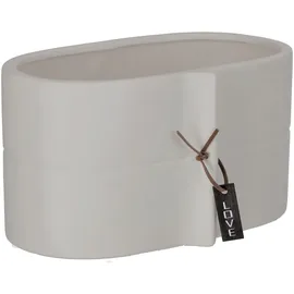 Kadax Übertopf 22 x 12,2 cm Grau