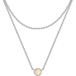 Glanzstücke München Halskette Sterling Silber Rosenquarz in Damen 