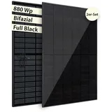 VALE leistungsstarkes Solarmodul Set, 2 x bifaziale Solarpanele, 880 Wp - Solaranlage Set für private Energieerzeugung, Balkonkraftwerk