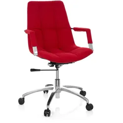 hjh OFFICE Home Office Bürostuhl SARANTO Stoff mit Armlehnen