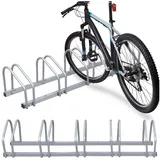 Clanmacy Fahrradständer Fahrradständer mit 5 Fahrräder 130cm Bodenständer Aufstellständer (1-St)