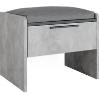 Vicco Esszimmerbank Roman, Beton/Anthrazit, 53.5 x 41.1 cm mit