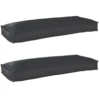 VidaXL Palettkissen für Bank 2 Stück Schwarz 100x40x8 cm
