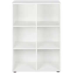 Inter Link Bücherregal Nuoro 6 Fächer - Weiss