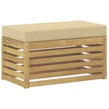 vidaXL Hocker Bank 80 x 43 x 45 cm Beige