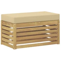 vidaXL Hocker Bank 80 x 43 x 45 cm Beige