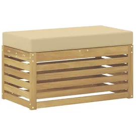vidaXL Hocker Bank 80 x 43 x 45 cm Beige