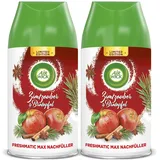 Airwick Air Wick Freshmatic Max Raumspray – Nachfüller DUO für den Air Wick Freshmatic Max – Duft: Zimtzauber und Bratapfel – 2 x 250 ml Nachfüller