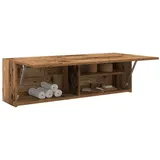 Gecheer Bad-Wandschrank Hängeschrank Badschrank Küchenschrank Medizinschrank Badmöbel Altholz-Optik 100x25x30 cm Holzwerkstoff