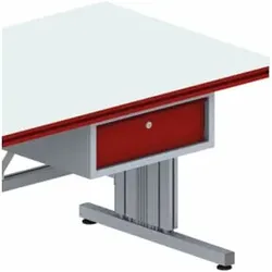 Rocholz Einzel-Hängeschublade SYSTEM FLEX 527x510x200 RAL9006/3003