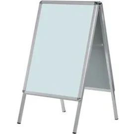Franken Kundenstopper Standard silber DIN A0 2 Fächer 89,0 x 98,0 x 144,0 cm, 1 St.