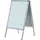 Franken Kundenstopper Standard silber DIN A0 2 Fächer 89,0 x 98,0 x 144,0 cm, 1 St.