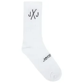 JACK & JONES Tennissocken Herren Schwarz Weiß One Size JACDIRECT TENNIS SOCK 20er Pack Weiß/Pack 4 One Size