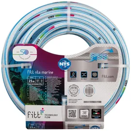 Fitt NTS MARINE 5/8" 25m, Schlauch weißer für Schifffahrt, ideal für Boote, Yachthäfen, Hafenbecken, Schwimmbäder und Sportanlagen. Robust, flexibel, für intensive Nutzung in Kontakt mit Meerwasser