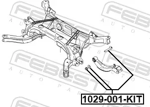 FEBEST Sturzkorrekturschraubensatz 1029001kit für Opel GM