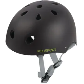 Polisport Urban Radical Fahrradhelm S 53-55cm Schwarz Grün Graffiti