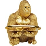 Kare DESIGN Deko-Objekt Gorilla Butler Polyresin Gold