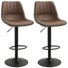 Homcom Barhocker 43 x 49,5 x 91-111 cm Braun