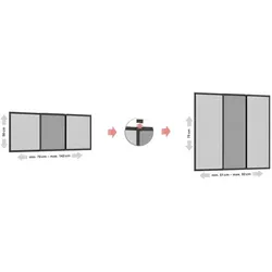 Hecht Alu Fliegengitter Schiebefenster 75x100 anthrazit 101690207-VH