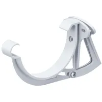 Inefa Stirnbretthalter justierbar, für Dachrinne halbrund, Weiß