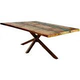 SIT Möbel SIT Esstisch »Tops&Tables«, mit Tischplatte aus Altholz mit Farbresten, braun