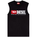 Diesel Herren Tank Top -T-ISCO-DIV, ärmellos, Rundhals, Baumwolle, Logo Schwarz L