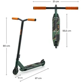 Kinderkraft Solis Scooter für Kinder Klassischer Roller Grün