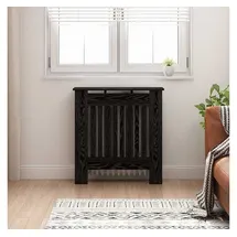 vidaXL Heizkörperabdeckung Schwarz Eichen-Optik 78 x 19 x 81,5 cm