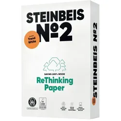 Steinbeis No. 2 Recycling-Kopierpapier, DIN A4, 80 g/qm, weiß, Weißegrad: 85 CIE