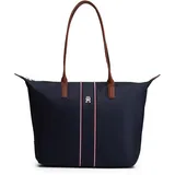 Tommy Hilfiger Popette Shopper Leder Space Blue/Braun