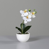 Kunstblume ORCHIDEE - beige