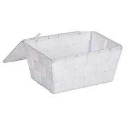Wenko Badkorb mit Deckel Adria - L/B/H ca. 14,00x19,00x10,00