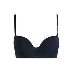Tommy Hilfiger für Damen. UW0UW02405 Push-Up-BH Exklusiv Ohne Bügel Navy (80C), Heimtextilien, Nylon, Marine