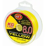 WFT KG 8 gelb 600m - Geflochtene Angelschnur, Durchmesser/Tragkraft:0.26mm / 34kg Tragkraft