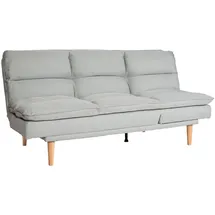 Mendler Schlafsofa HWC-M79, Gästebett Schlafcouch Couch Sofa, Schlaffunktion Liegefläche 180x110cm ~ Stoff/Textil mint-grau