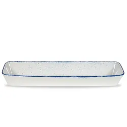 Churchill 2 x Buffetschale rechteck. 53x16x6.5cm STONECAST HINTS indigo