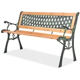 vidaXL Gartenbank mit Rautenmotiv 122 x 34 x 73 cm