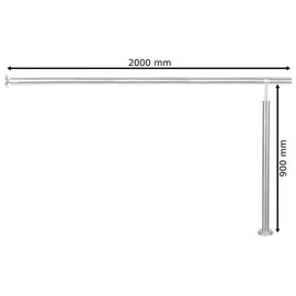 V2Aox Treppengeländer 200 cm Edelstahl
