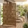 casa.pro Trennwand 180 x 120 cm Braun verzinkter Stahl
