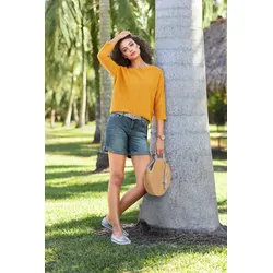 heine Strickpullover »Oversized Pullover« heine ocker 34