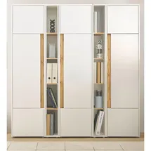 furn.design Center Aktenschrank 190 x 40 x 200 cm weiß