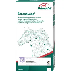 PrimeVal Stressless Liquid für Pferde - beruhigendes Ergänzungsfuttermittel für Stress-Situationen - 1 Liter