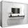 abiks möbel Schwebetürenschrank MADRYT 250 x 200 x 62 cm Weiß