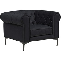 Ambia Ambia Home Chesterfield-Sessel schwarz - 105x75x90 cm