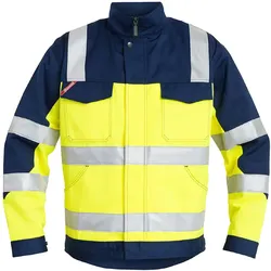 Warnschutz Bundjacke "1501-520" Safety Leicht Kl. 2 - XL - gelb/marine