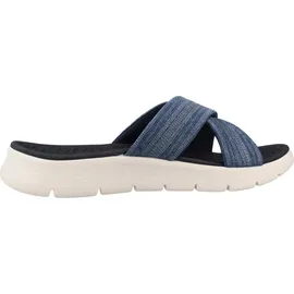 SKECHERS Damen Go Walk Flex Sandal Impressed, Navy Textile, 38 EU